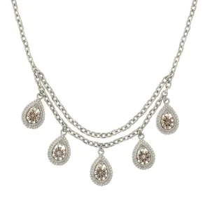 1928 Jewelry Multi Teardrop Necklace 16"   3" Extender