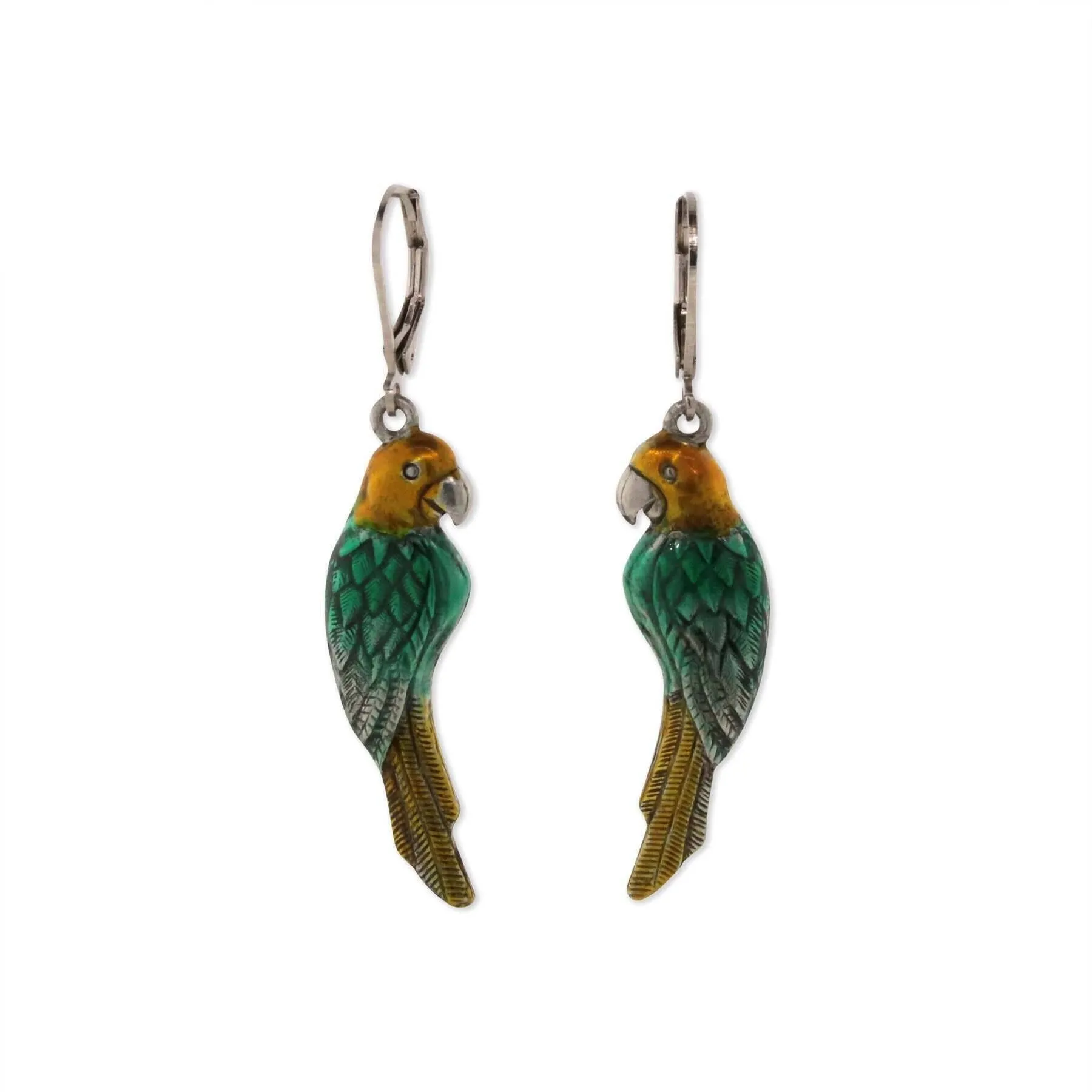 1928 Jewelry Neotropic Exotic Parrot Drop Earrings