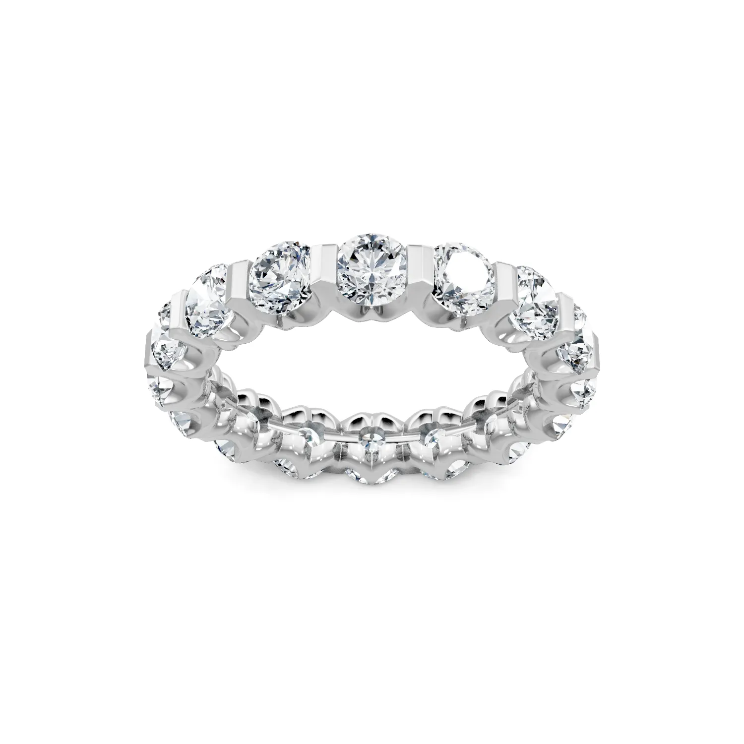 3.0ctw Round Diamond Imagine Set Eternity Band