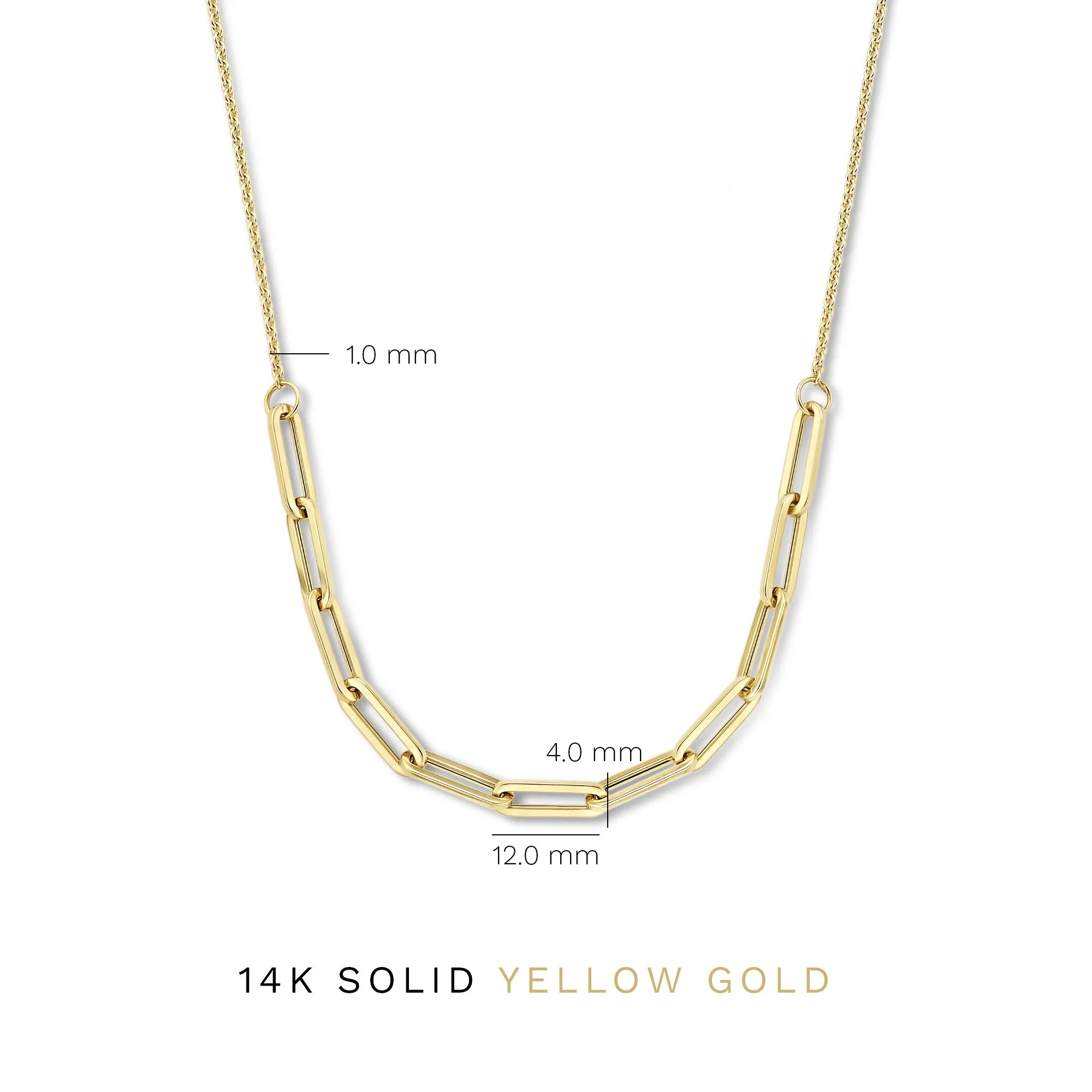 Aidee Louise 14 karat gold necklace with chains