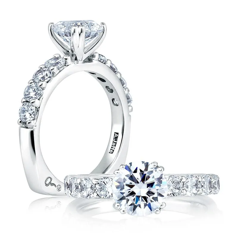 A.Jaffe Engagement Rings Timeless Classic Shared Prong Engagement Ring MES078/80