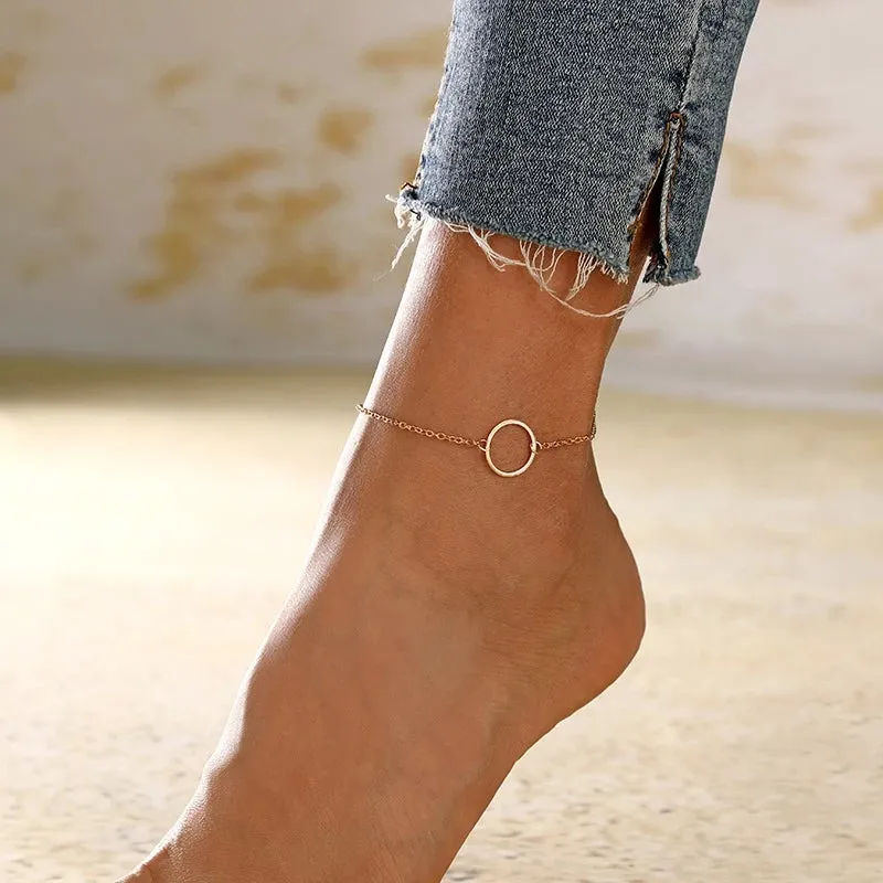 Beach Simple Loop Ankle Chain