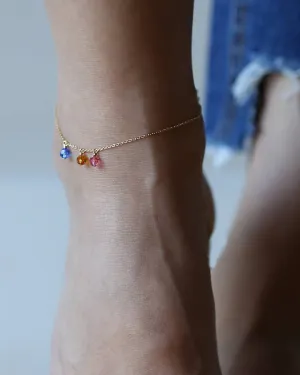 Birthstone Anklet