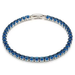 Blue Round Zirconia Tennis Bracelet