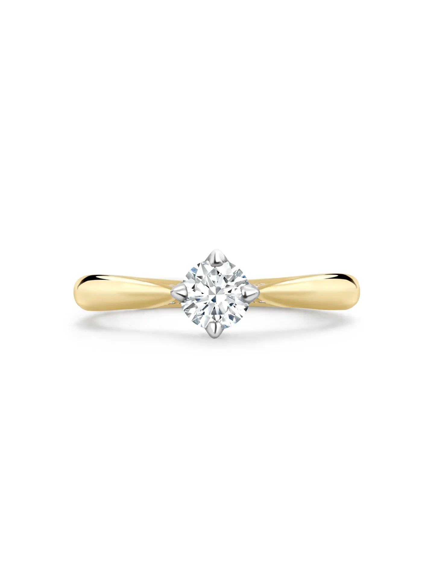 Boodles Brilliance Yellow Gold Diamond Engagement Ring 0.4 Carat