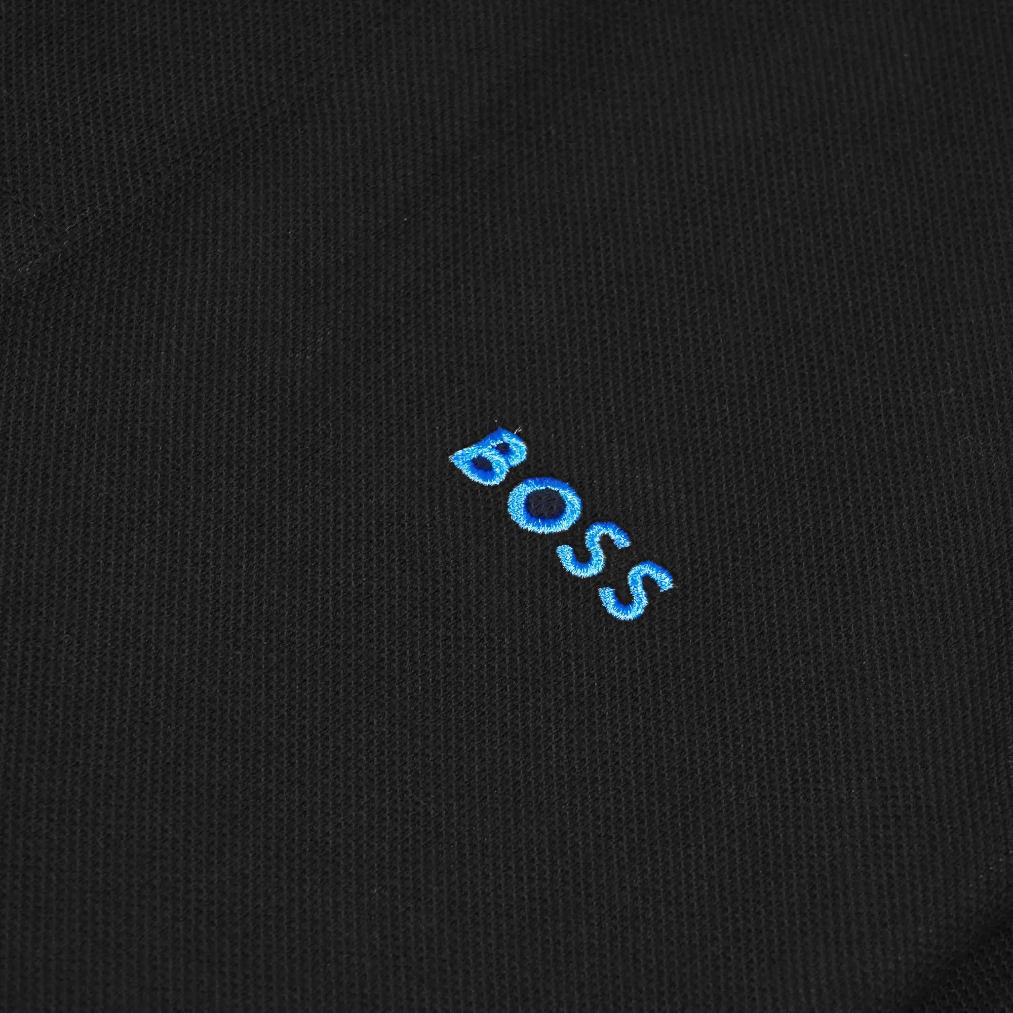 Boss 'Paddy' Contrast Collar Polo Shirt - Black