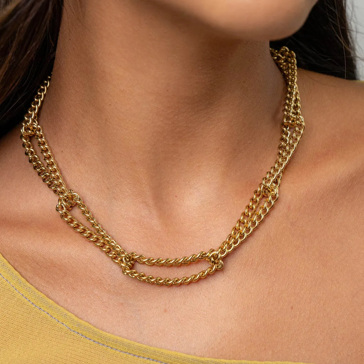 Bracha Axelle Necklace in Gold