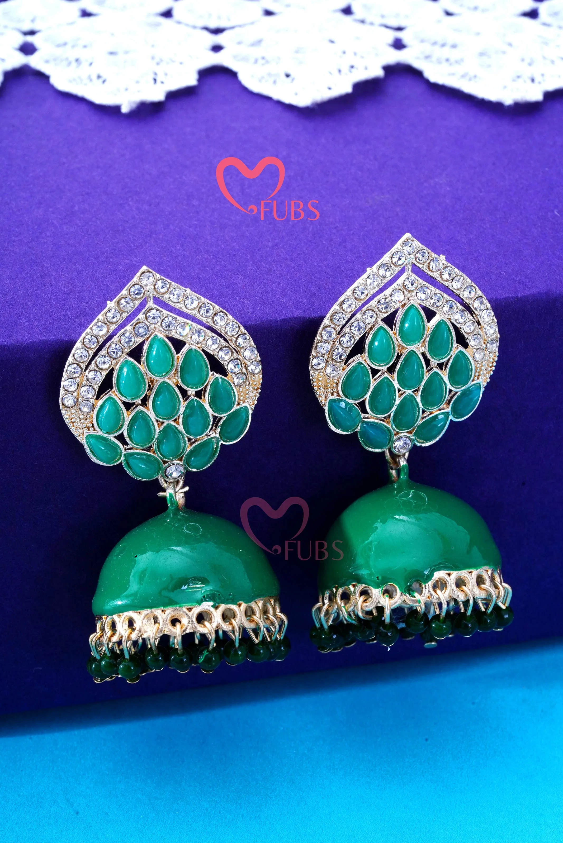 Classic Bead Adorned Jhumka