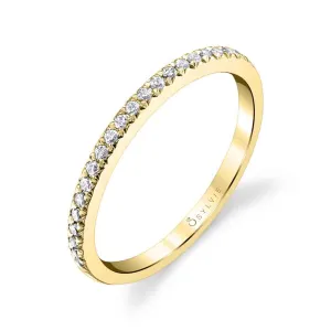 Classic Diamond Wedding Band 18k Gold Yellow