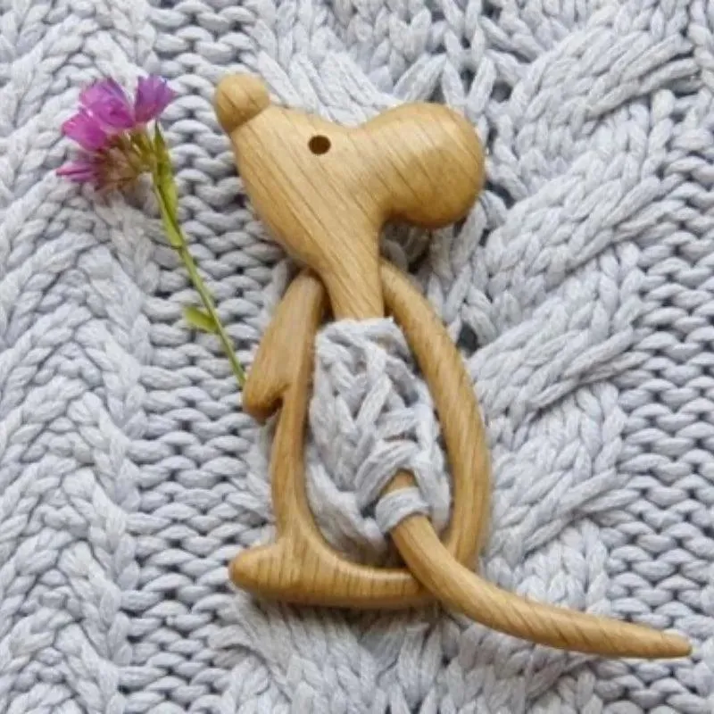 Critter Friends Wooden Brooch