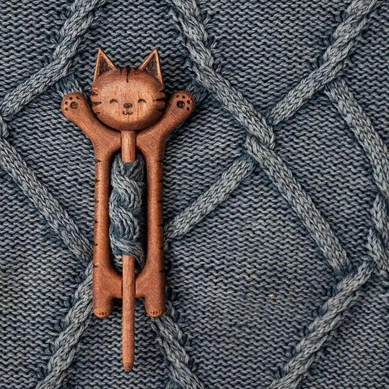 Critter Friends Wooden Brooch