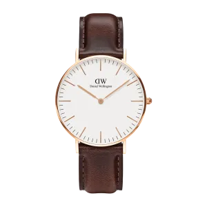 Daniel Wellington Classic 40 Bristol Rose Gold & White Watch