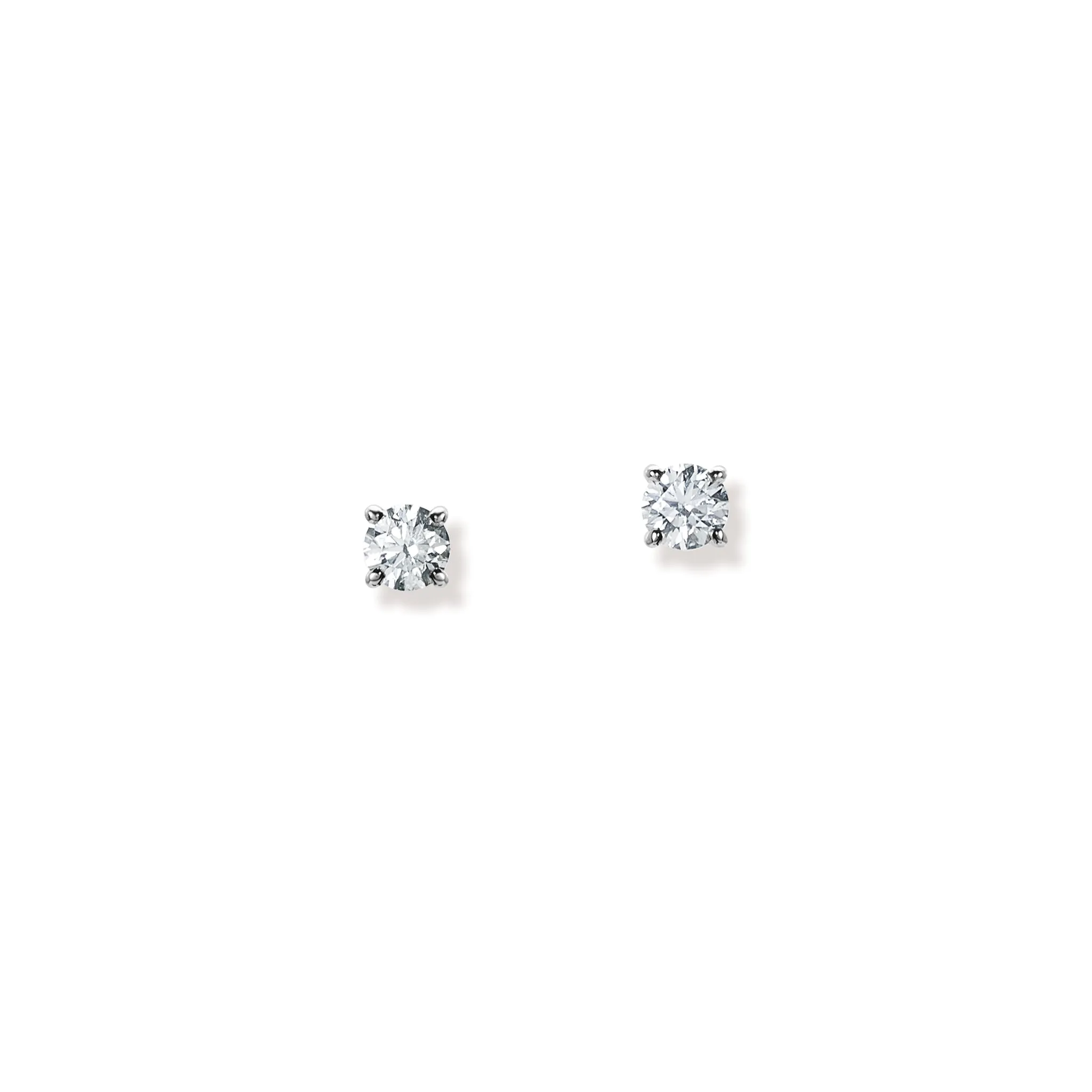 Felicia Stud Earrings White Gold - Diamond