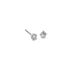 Felicia Stud Earrings White Gold - Diamond