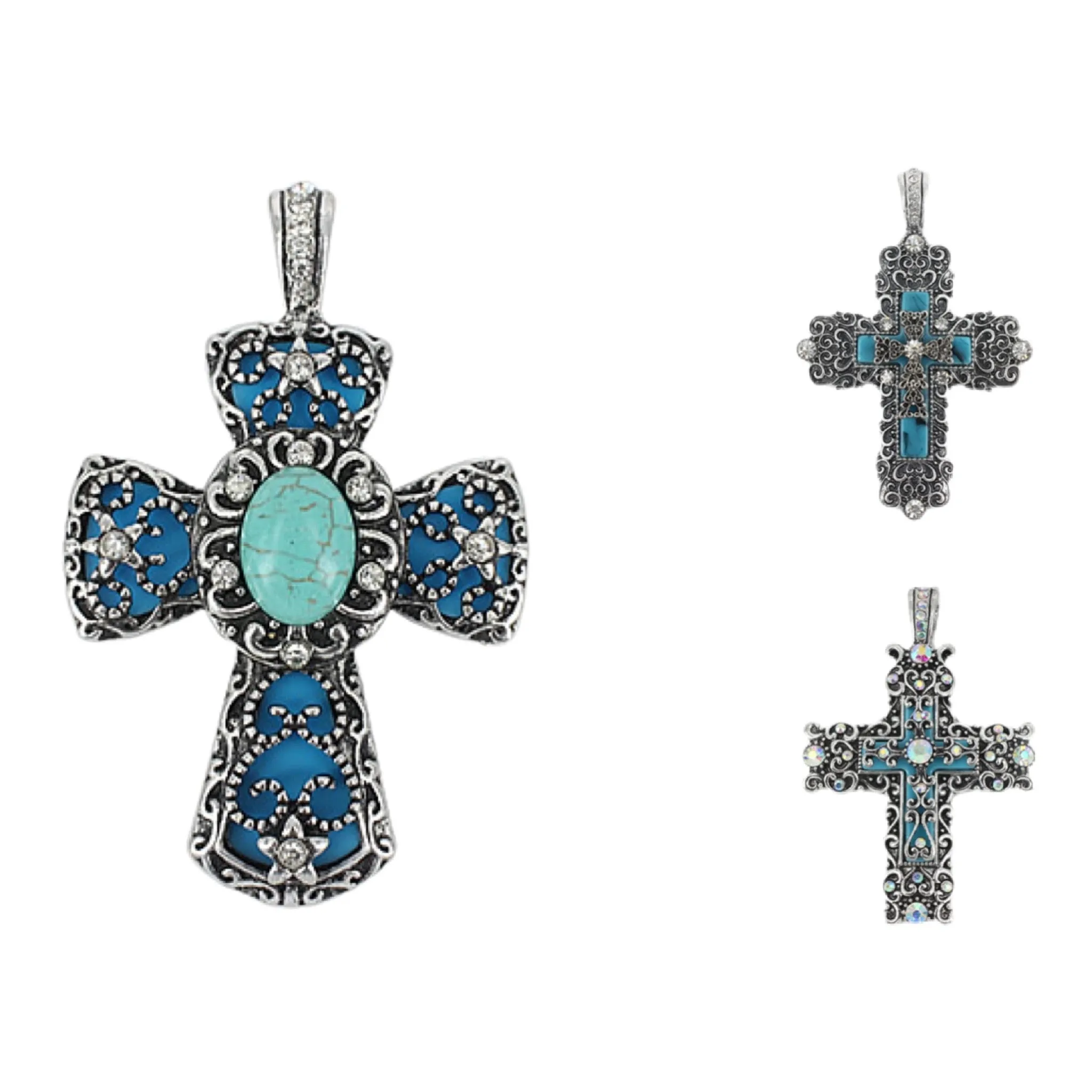 Filigree Cross Pendants