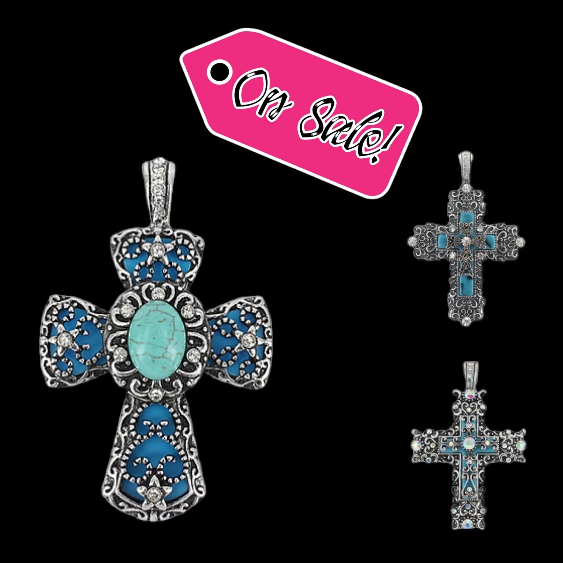 Filigree Cross Pendants