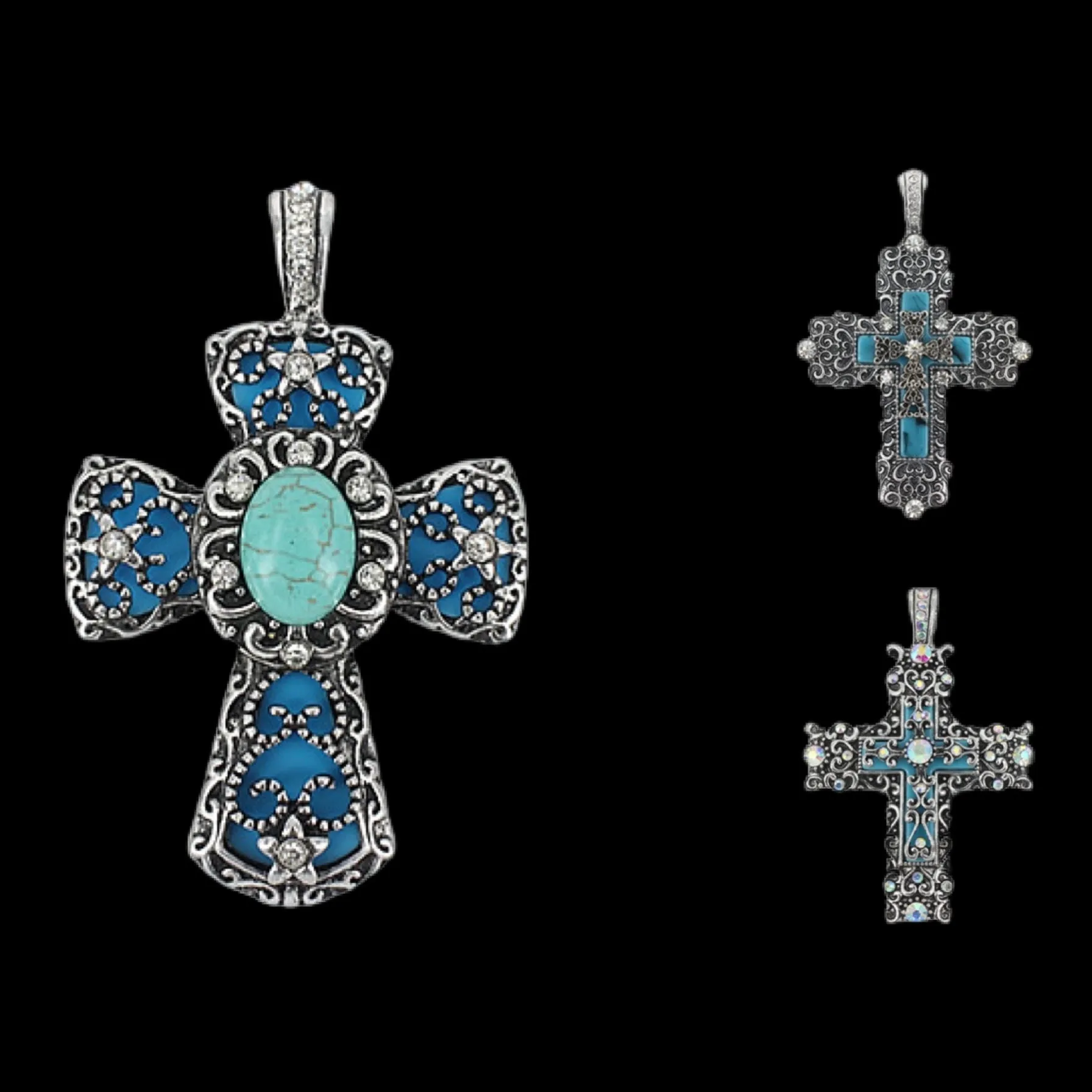 Filigree Cross Pendants