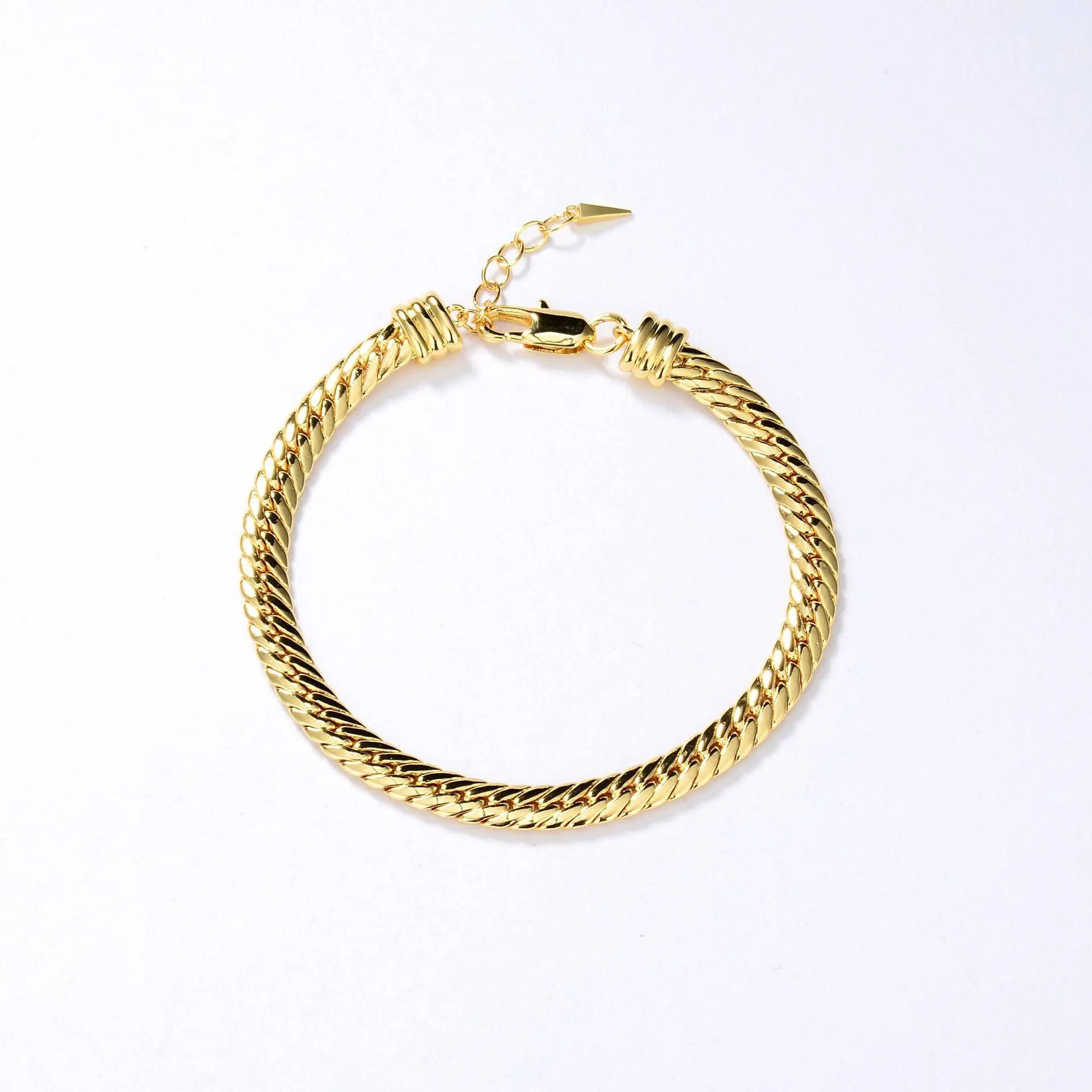 Flat Snake Chain Bracelet Necklace (Purchase Individually)