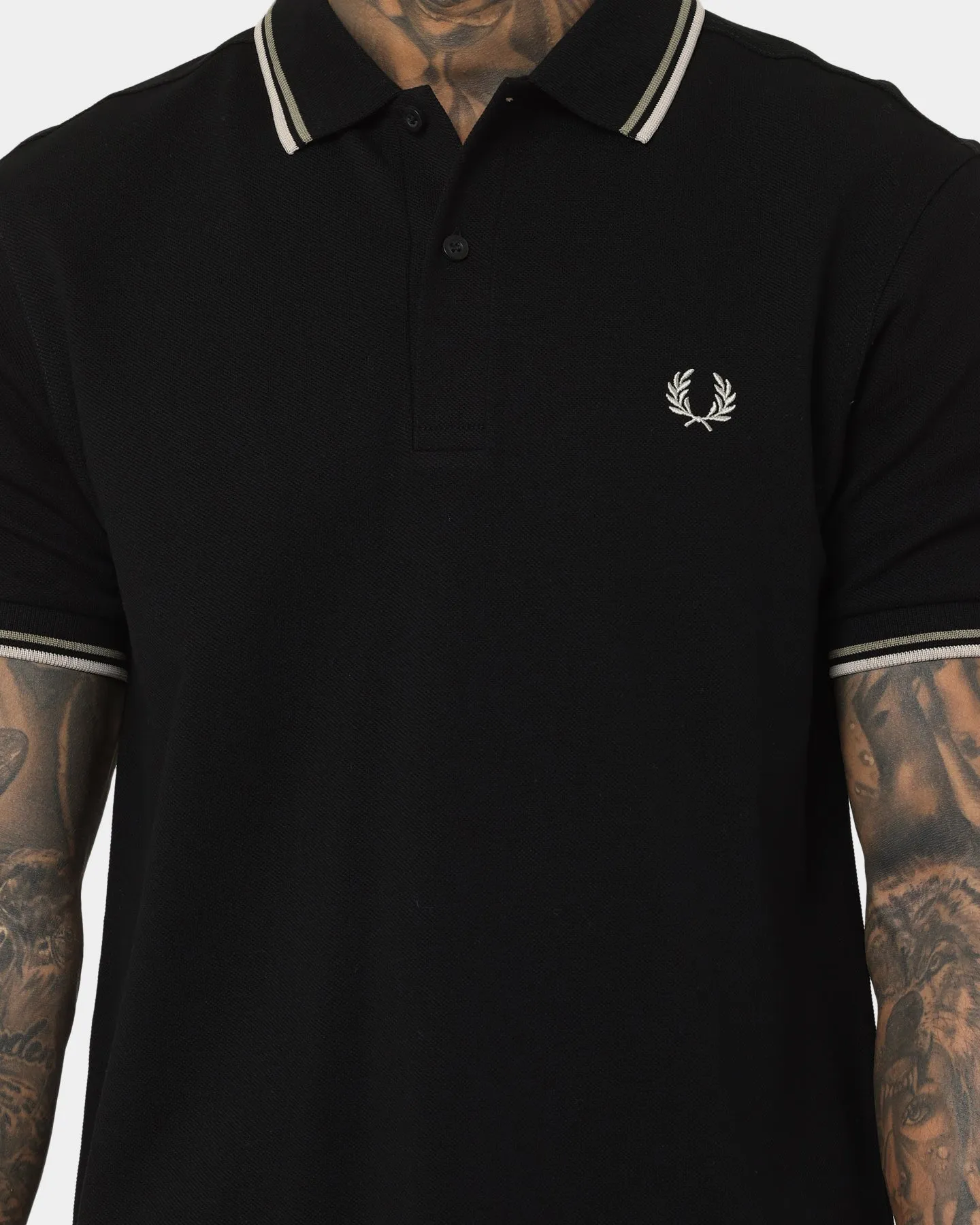 Fred Perry Twin Tipped Fred Perry Polo Shirt Black