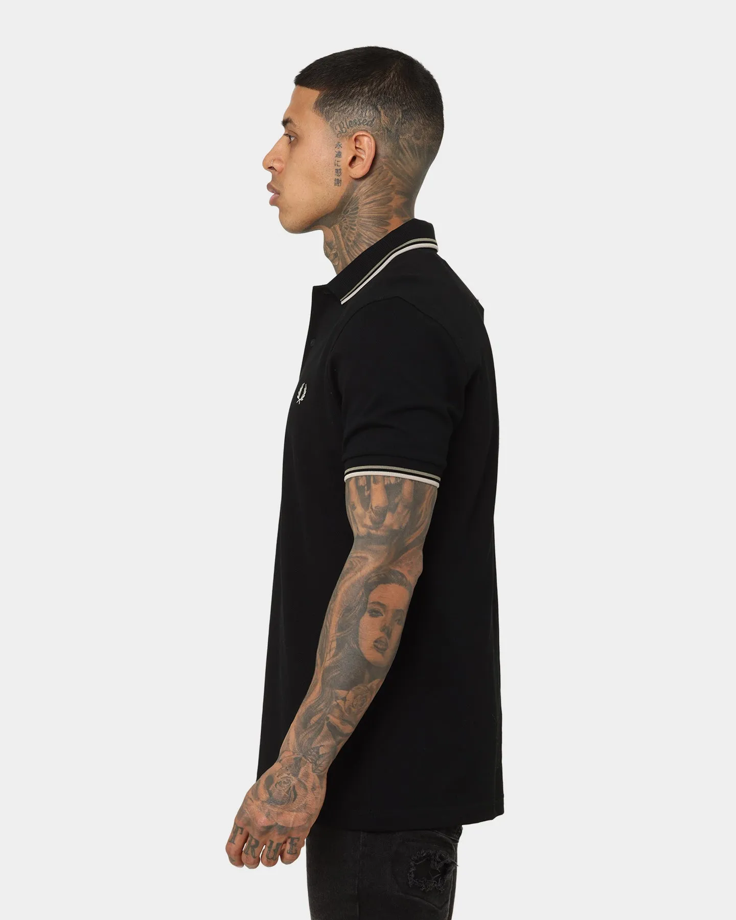 Fred Perry Twin Tipped Fred Perry Polo Shirt Black