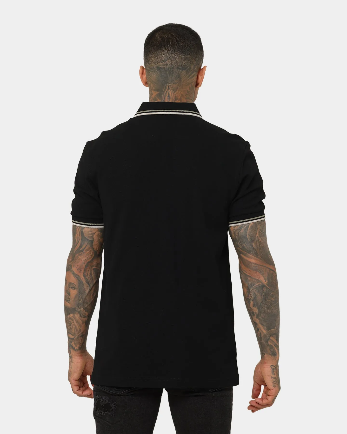 Fred Perry Twin Tipped Fred Perry Polo Shirt Black