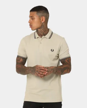 Fred Perry Twin Tipped Fred Perry Polo Shirt Light Oyster