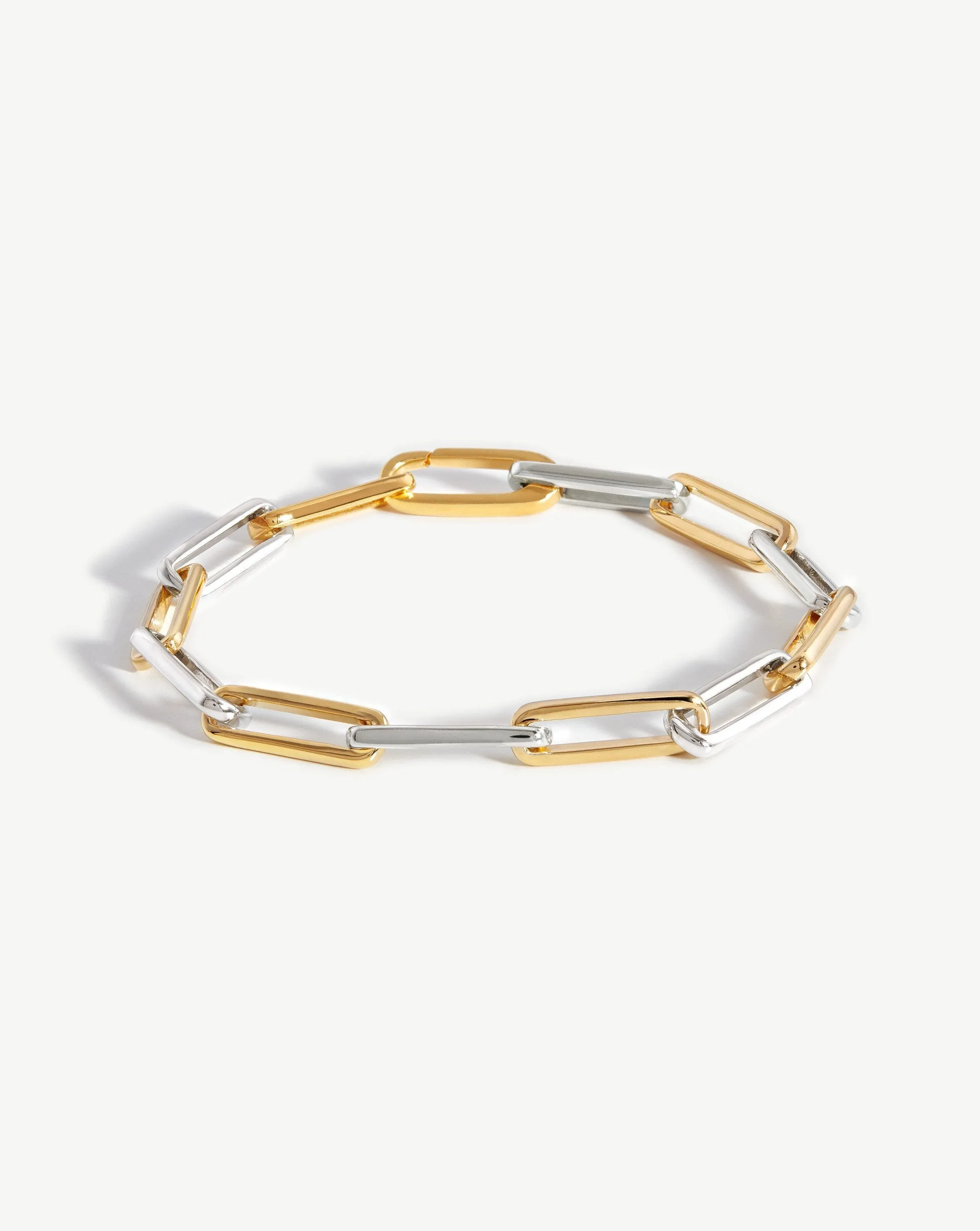 Fused Two Tone Chain Bracelet | 18k Gold Vermeil/Sterling Silver