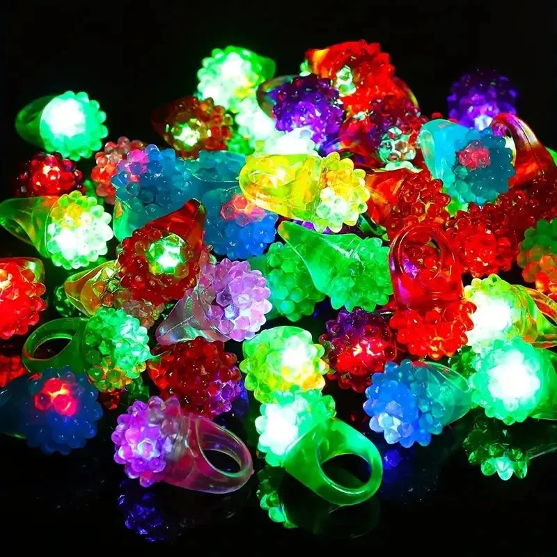 Glowing LED Colorful Luminous Rings.