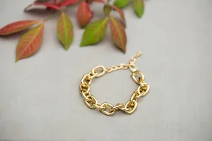 Gold Link Chain Bracelet