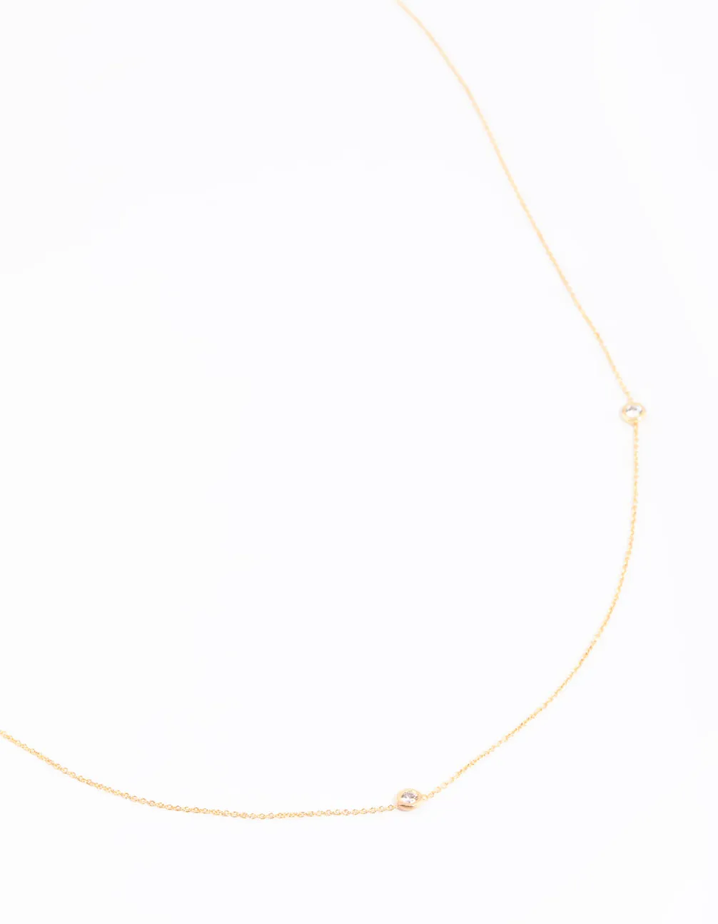 Gold Plated Cubic Zirconia Fine Necklace