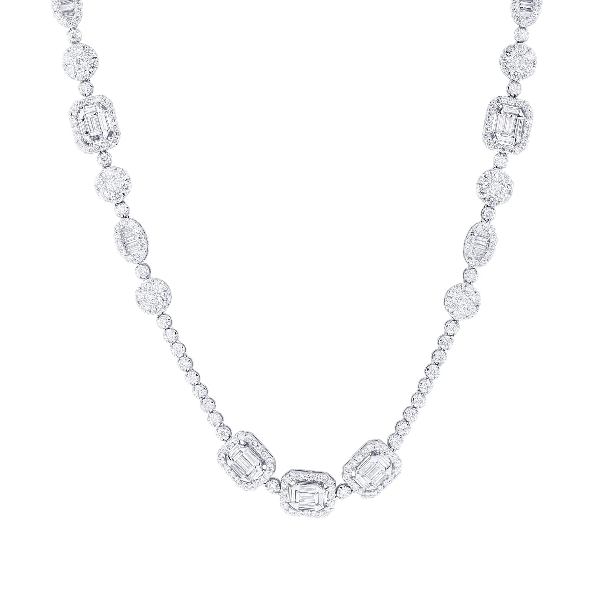 Grandeur Station Diamond Necklace