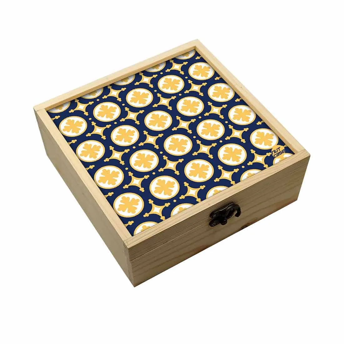 Jewellery Box Makepup Organizer -  Yellow Circle