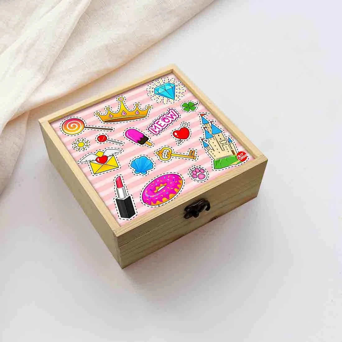 Jewellery Box Wooden Jewelry Organizer -  Queen Jewellery