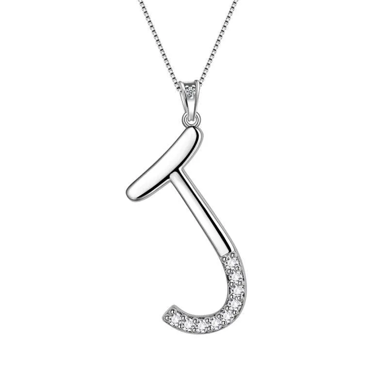 Letter Initial J Necklaces Pendant Women Girls Name Jewelry Gift 925 Sterling Silver