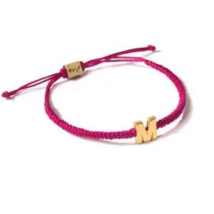 Letter M Braided Bracelet