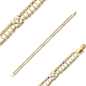 Luxury Bead Chain 14K Gold Bracelet