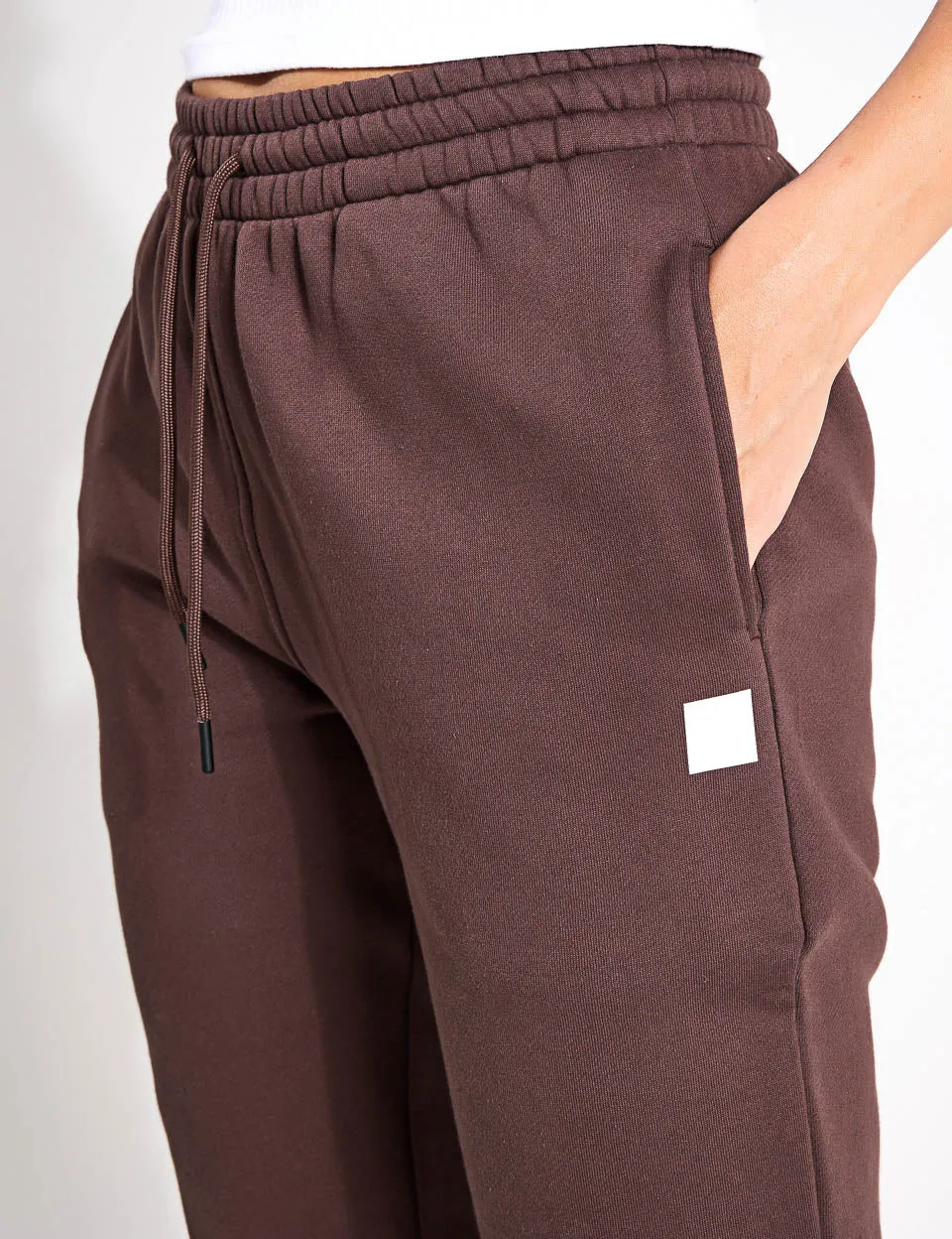 Millie Slim Fleece Track Pant - Oak