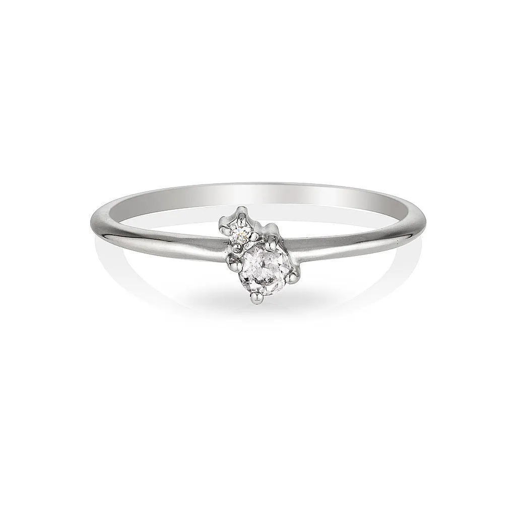 Mischa | white sapphire & diamond