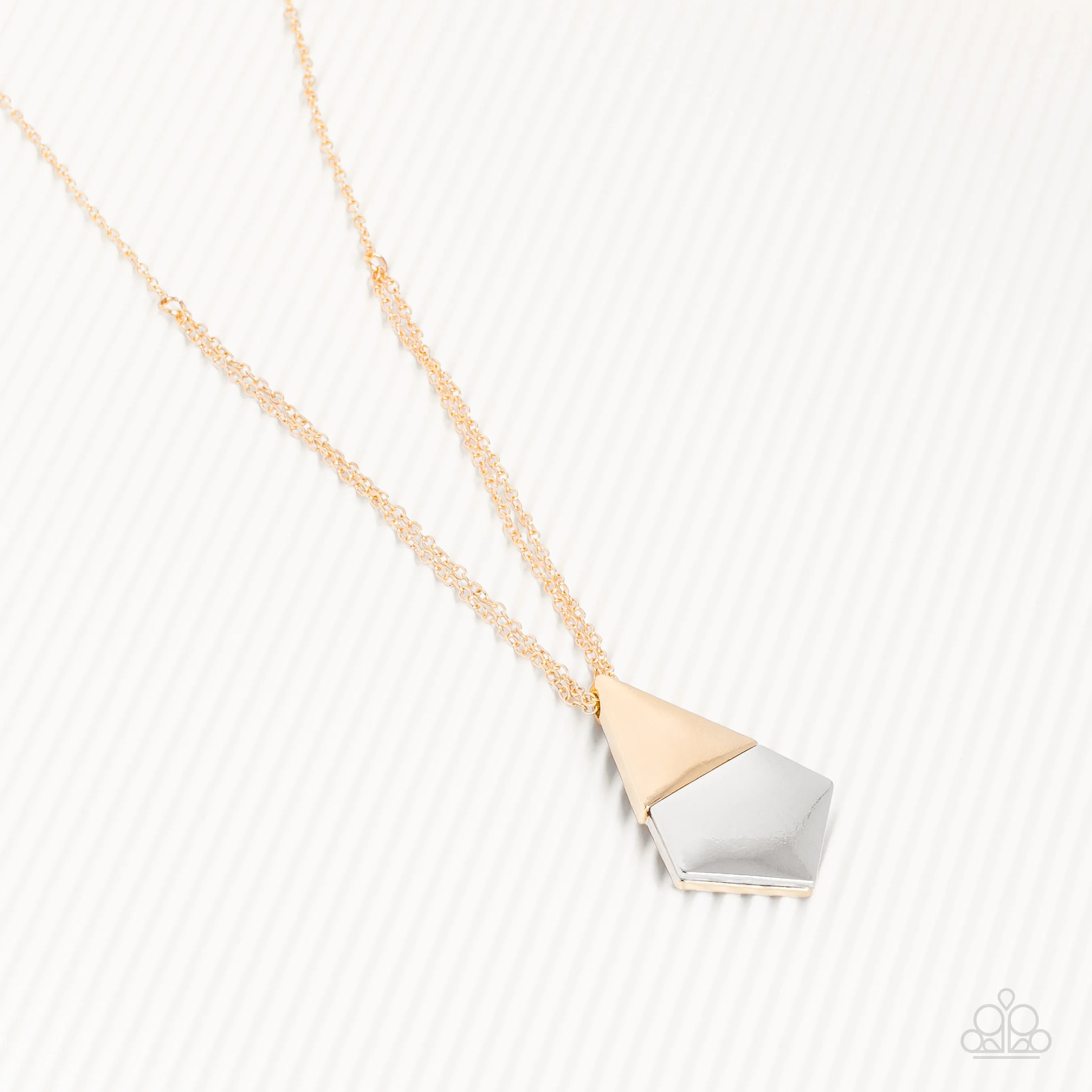 Necklaces Posh Pyramid - Gold