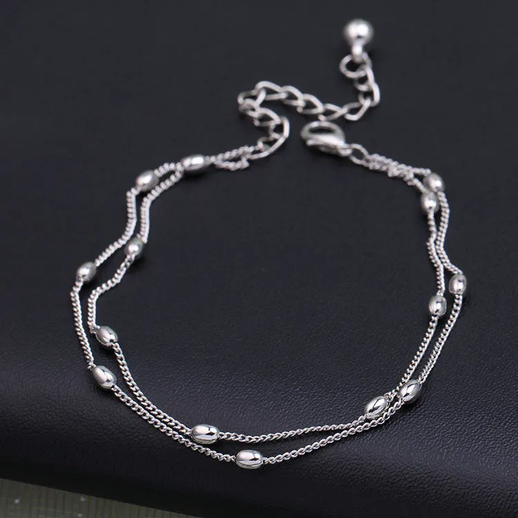 New ankle bracelet  foot jewelry heart simple anklets for women