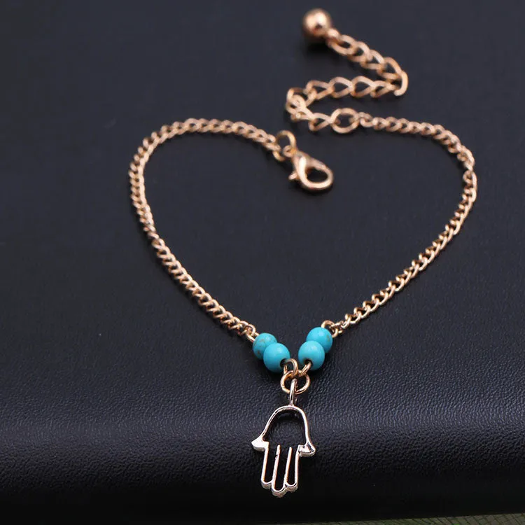 New ankle bracelet  foot jewelry heart simple anklets for women