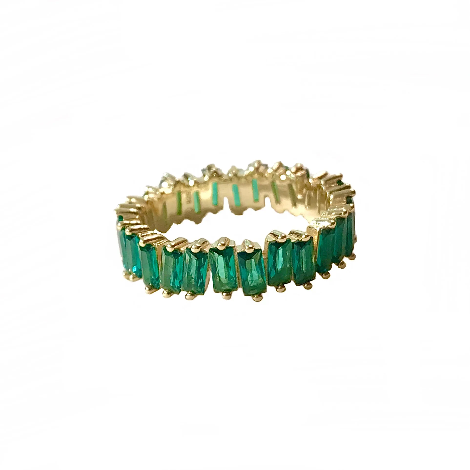 Noelia Emerald Zig Zag Ring