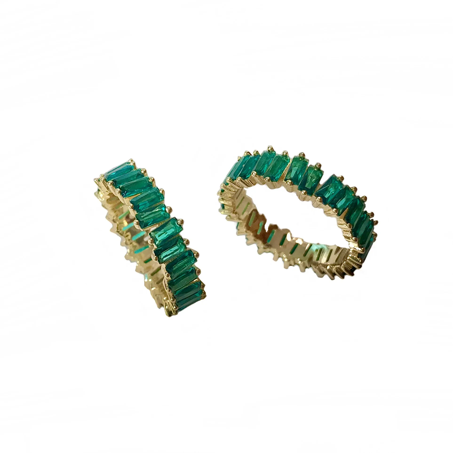 Noelia Emerald Zig Zag Ring