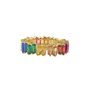 Noelia Rainbow Zig Zag Ring