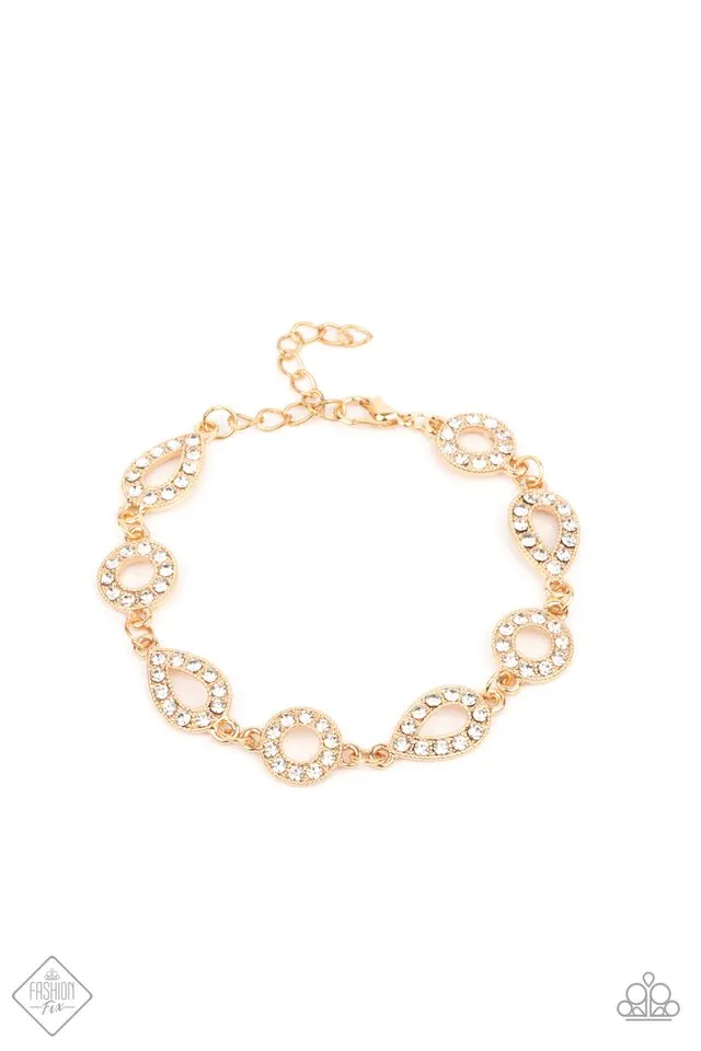 Paparazzi Bracelet ~ Royally Refined - Gold