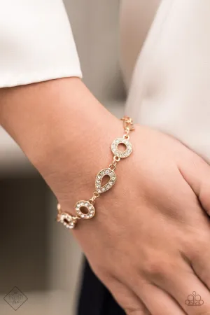 Paparazzi Bracelet ~ Royally Refined - Gold