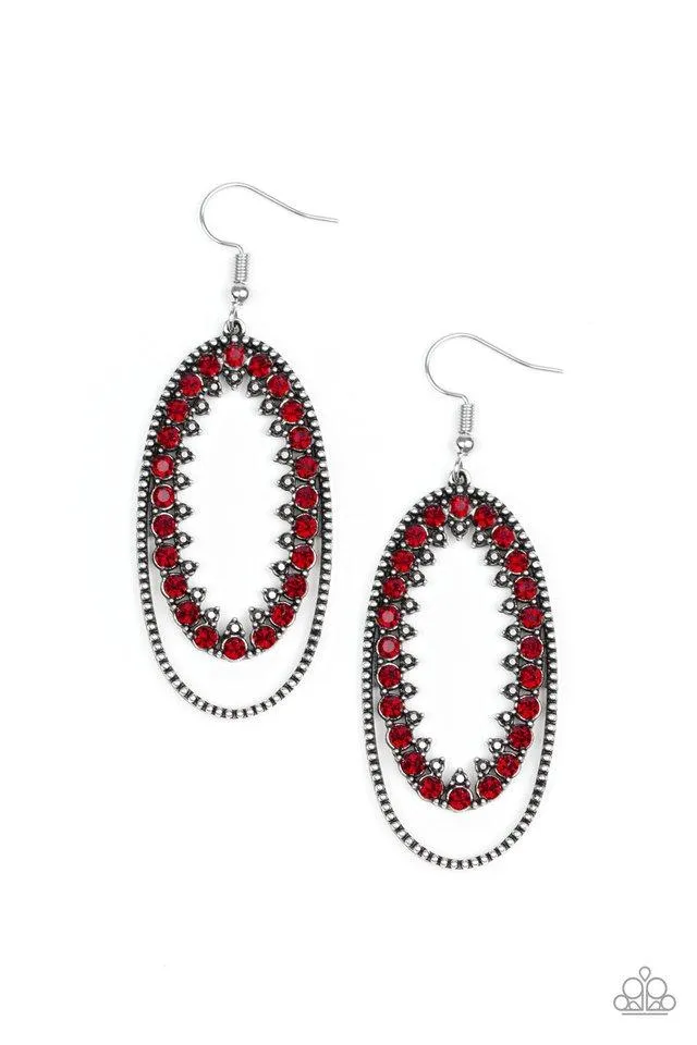 Paparazzi Earring ~ Marry Into Money - Red