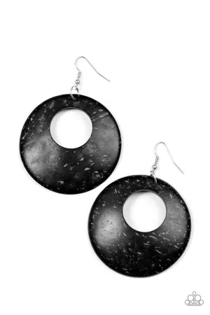 Paparazzi Earring ~ Moroccan Movement - Black