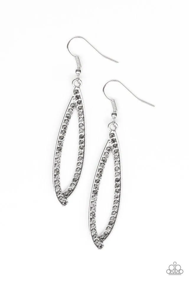 Paparazzi Earring ~ Treasure Trove Trinket - Silver