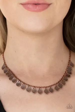 Paparazzi Necklace ~ Dainty DISCovery - Copper